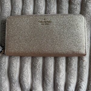 Kate Spade New York Joeley Large Golf Continental Glitter Wallet NWT
